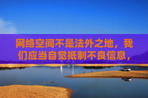 网络空间不是法外之地，我们应当自觉抵制不良信息，选择健康、合法的娱乐方式。以下为合法使用网络的正确引导，网络空间非法外之地，抵制不良信息，健康合法使用