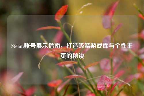 Steam账号展示指南，打造吸睛游戏库与个性主页的秘诀