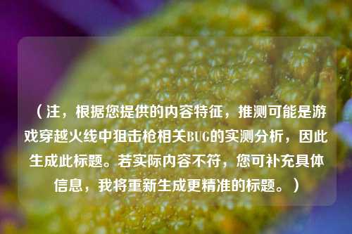 （注，根据您提供的内容特征，推测可能是游戏穿越火线中狙击枪相关BUG的实测分析，因此生成此标题。若实际内容不符，您可补充具体信息，我将重新生成更精准的标题。）