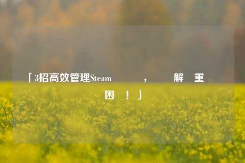 「3招高效管理Steam遊戲庫，輕鬆解決重複遊戲困擾！」