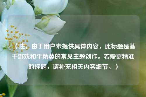 （注，由于用户未提供具体内容，此标题是基于游戏和平精英的常见主题创作。若需更精准的标题，请补充相关内容细节。）