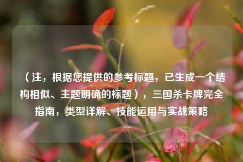 （注，根据您提供的参考标题，已生成一个结构相似、主题明确的标题），三国杀卡牌完全指南，类型详解、技能运用与实战策略