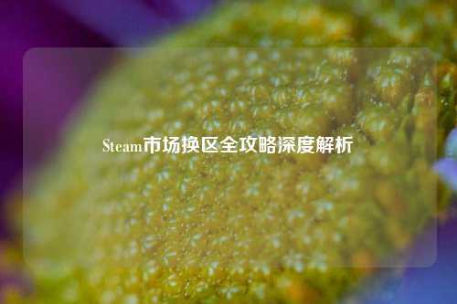Steam市场换区全攻略深度解析
