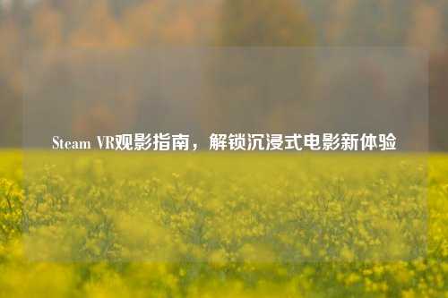 Steam VR观影指南，解锁沉浸式电影新体验