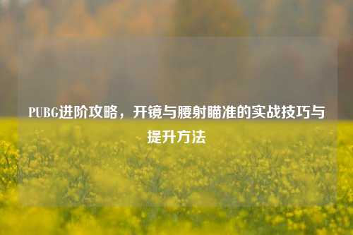 PUBG进阶攻略，开镜与腰射瞄准的实战技巧与提升 *** 