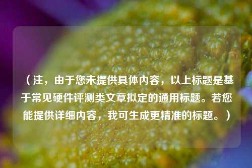 （注，由于您未提供具体内容，以上标题是基于常见硬件评测类文章拟定的通用标题。若您能提供详细内容，我可生成更精准的标题。）