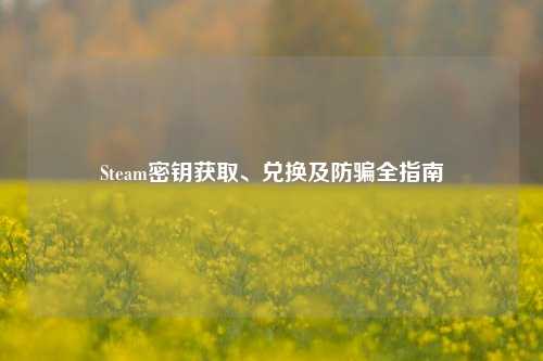 Steam密钥获取、兑换及防骗全指南