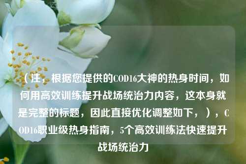 （注，根据您提供的COD16大神的热身时间，如何用高效训练提升战场统治力内容，这本身就是完整的标题，因此直接优化调整如下，），COD16职业级热身指南，5个高效训练法快速提升战场统治力