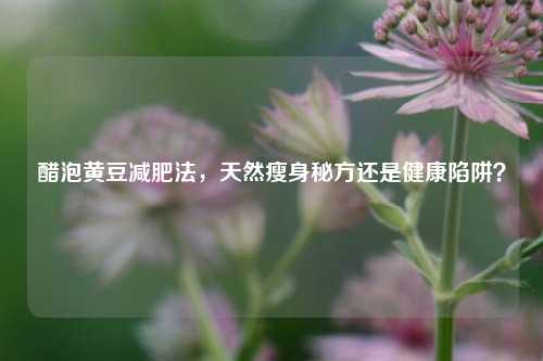 醋泡黄豆减肥法，天然瘦身秘方还是健康陷阱？