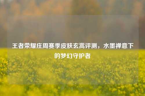 王者荣耀庄周赛季皮肤玄嵩评测，水墨禅意下的梦幻守护者