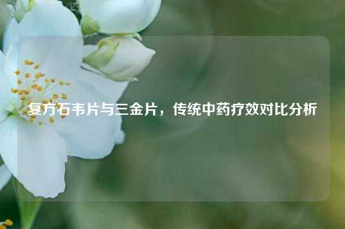 复方石韦片与三金片，传统中药疗效对比分析
