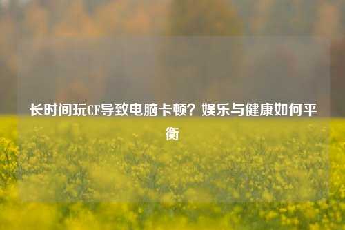 长时间玩CF导致电脑卡顿？娱乐与健康如何平衡