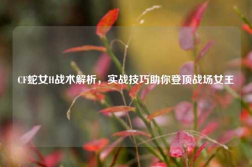 CF蛇女H战术解析，实战技巧助你登顶战场女王
