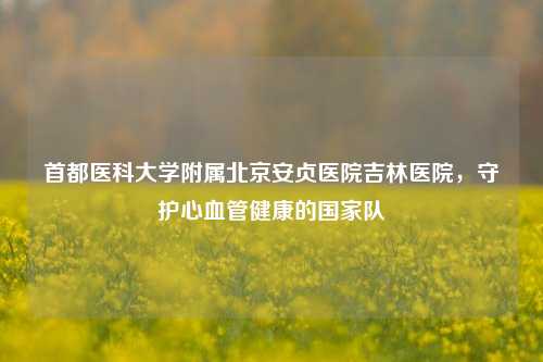 首都医科大学附属北京安贞医院吉林医院，守护心血管健康的国家队