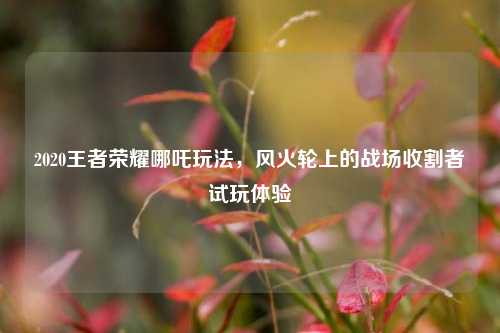 2020王者荣耀哪吒玩法，风火轮上的战场收割者试玩体验