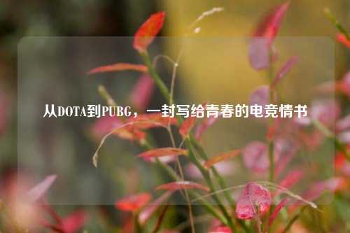 从DOTA到PUBG，一封写给青春的电竞情书