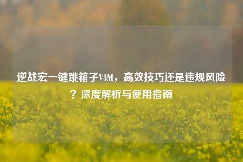 逆战宏一键跳箱子V8M，高效技巧还是违规风险？深度解析与使用指南