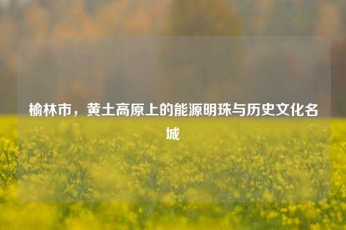 榆林市，黄土高原上的能源明珠与历史文化名城