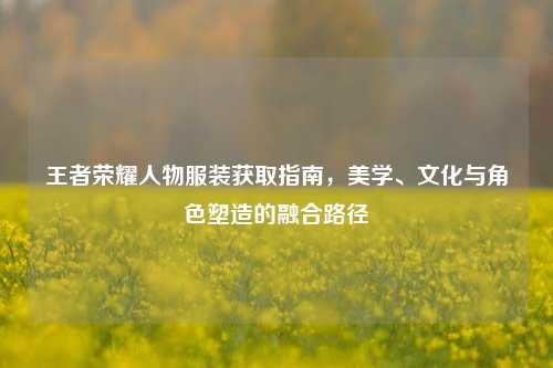 王者荣耀人物服装获取指南，美学、文化与角色塑造的融合路径