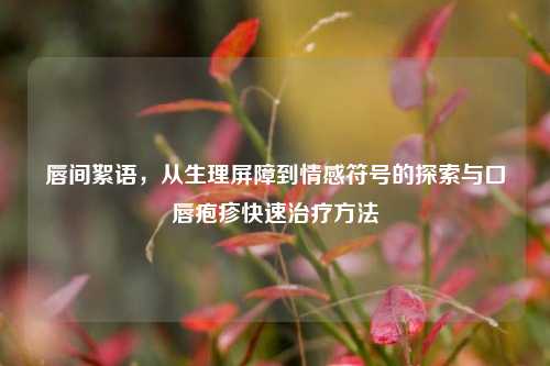 唇间絮语，从生理屏障到情感符号的探索与口唇疱疹快速治疗 *** 