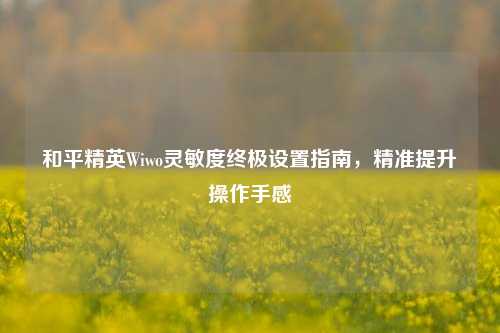 和平精英Wiwo灵敏度终极设置指南，精准提升操作手感