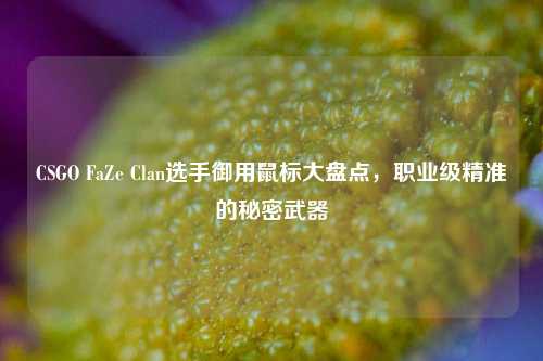 CSGO FaZe Clan选手御用鼠标大盘点，职业级精准的秘密武器