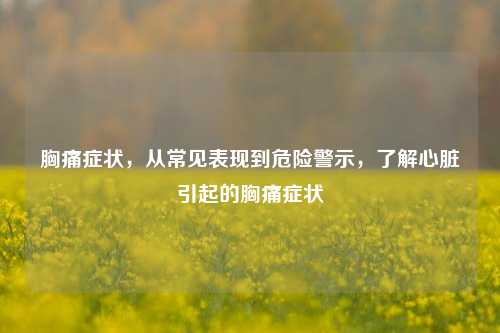 胸痛症状，从常见表现到危险警示，了解心脏引起的胸痛症状