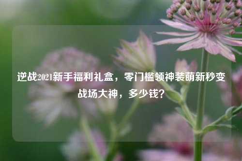 逆战2021新手福利礼盒，零门槛领神装萌新秒变战场大神，多少钱？