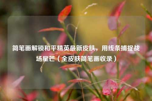 简笔画解锁和平精英最新皮肤，用线条捕捉战场星芒（全皮肤简笔画收录）