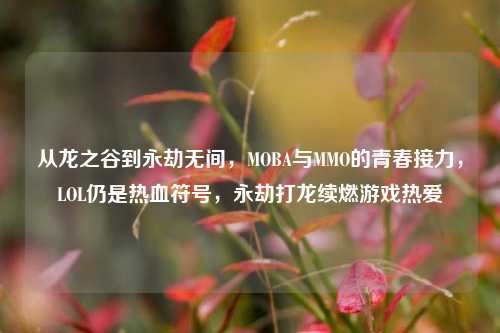 从龙之谷到永劫无间，MOBA与MMO的青春接力，LOL仍是热血符号，永劫打龙续燃游戏热爱