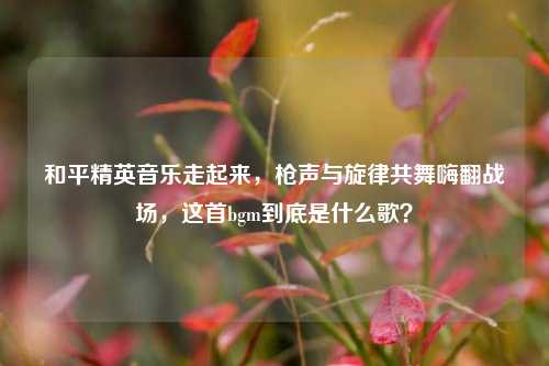 和平精英音乐走起来，枪声与旋律共舞嗨翻战场，这首bgm到底是什么歌？
