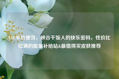 LOL半价便当，峡谷干饭人的快乐密码，性价比拉满的能量补给站&最值得买皮肤推荐