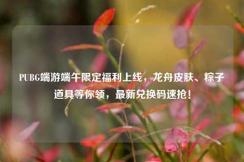 PUBG端游端午限定福利上线，龙舟皮肤、粽子道具等你领，最新兑换码速抢！