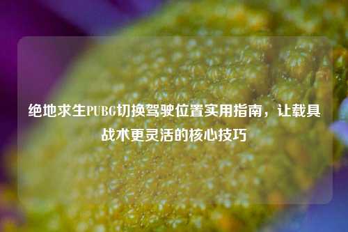 绝地求生PUBG切换驾驶位置实用指南，让载具战术更灵活的核心技巧