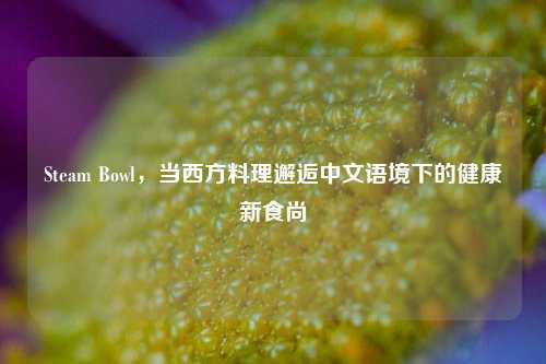 Steam Bowl,当西方料理邂逅中文语境下的健康新食尚