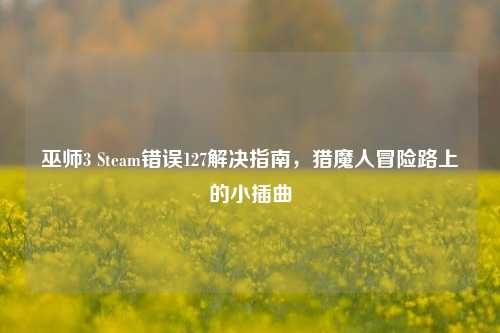 巫师3 Steam错误127解决指南,猎魔人冒险路上的小插曲