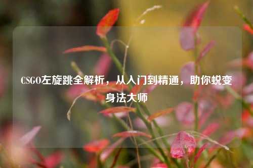 CSGO左旋跳全解析,从入门到精通,助你蜕变身法***