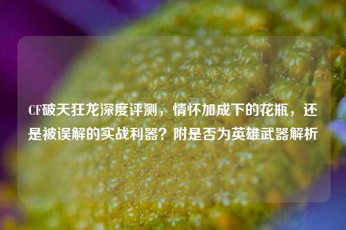 CF破天狂龙深度评测,情怀加成下的花瓶,还是被误解的实战利器?附是否为英雄武器解析