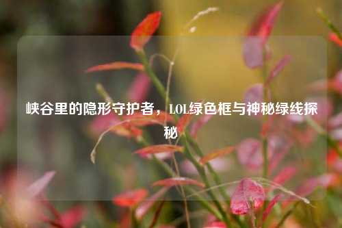 峡谷里的隐形守护者,LOL绿色框与神秘绿线探秘