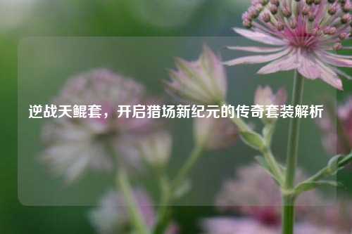 逆战天鲲套,开启猎场新纪元的传奇套装解析
