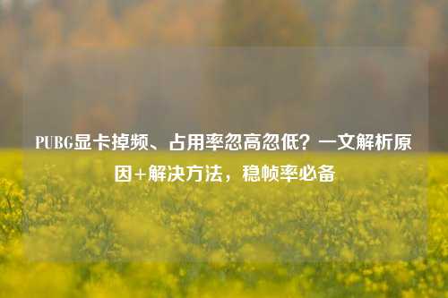 PUBG显卡掉频、占用率忽高忽低?一文解析原因+解决 *** ,稳帧率必备