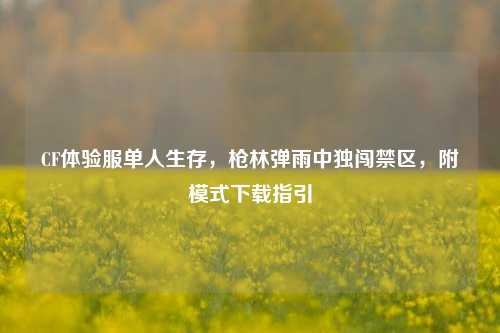 CF体验服单人生存,枪林弹雨中独闯禁区,附模式下载指引