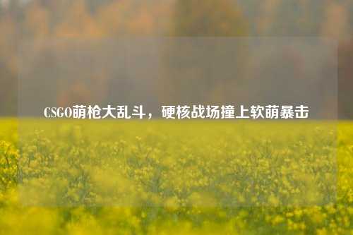 CSGO萌枪大乱斗,硬核战场撞上软萌暴击