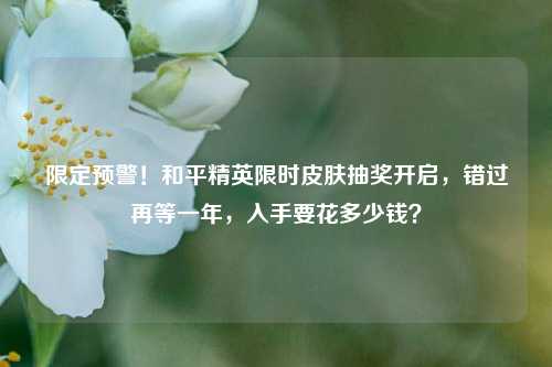 限定预警!和平精英限时皮肤抽奖开启,错过再等一年,入手要花多少钱?