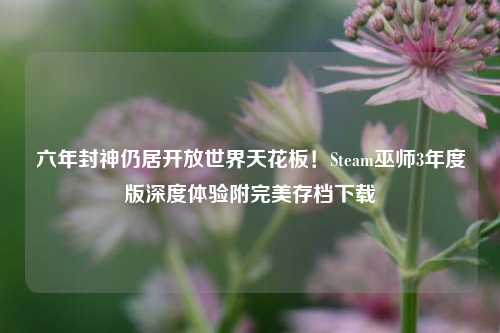 六年封神仍居开放世界天花板!Steam巫师3年度版深度体验附完美存档下载