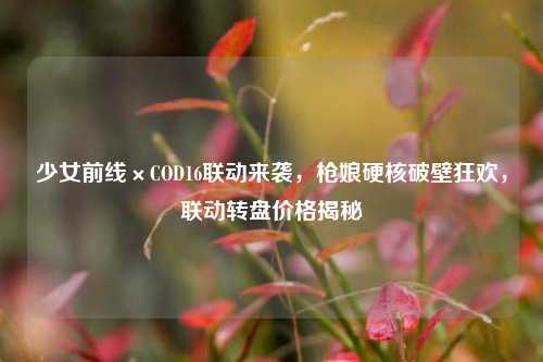 少女前线×COD16联动来袭,枪娘硬核破壁狂欢,联动转盘价格揭秘