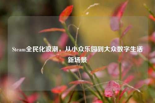 Steam全民化浪潮，从小众乐园到大众数字生活新场景
