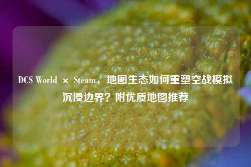 DCS World × Steam，地图生态如何重塑空战模拟沉浸边界？附优质地图推荐