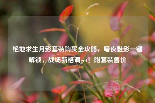 绝地求生月影套装购买全攻略，暗夜魅影一键解锁，战场新格调get！附套装售价