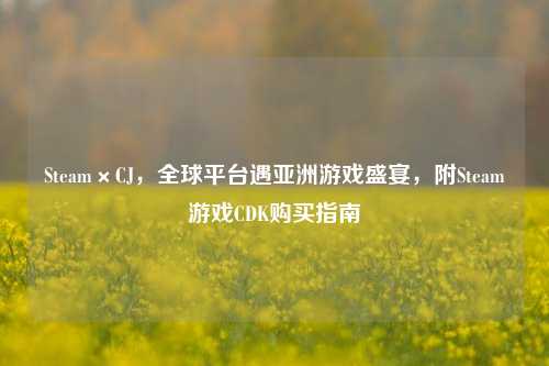 Steam×CJ，全球平台遇亚洲游戏盛宴，附Steam游戏CDK购买指南